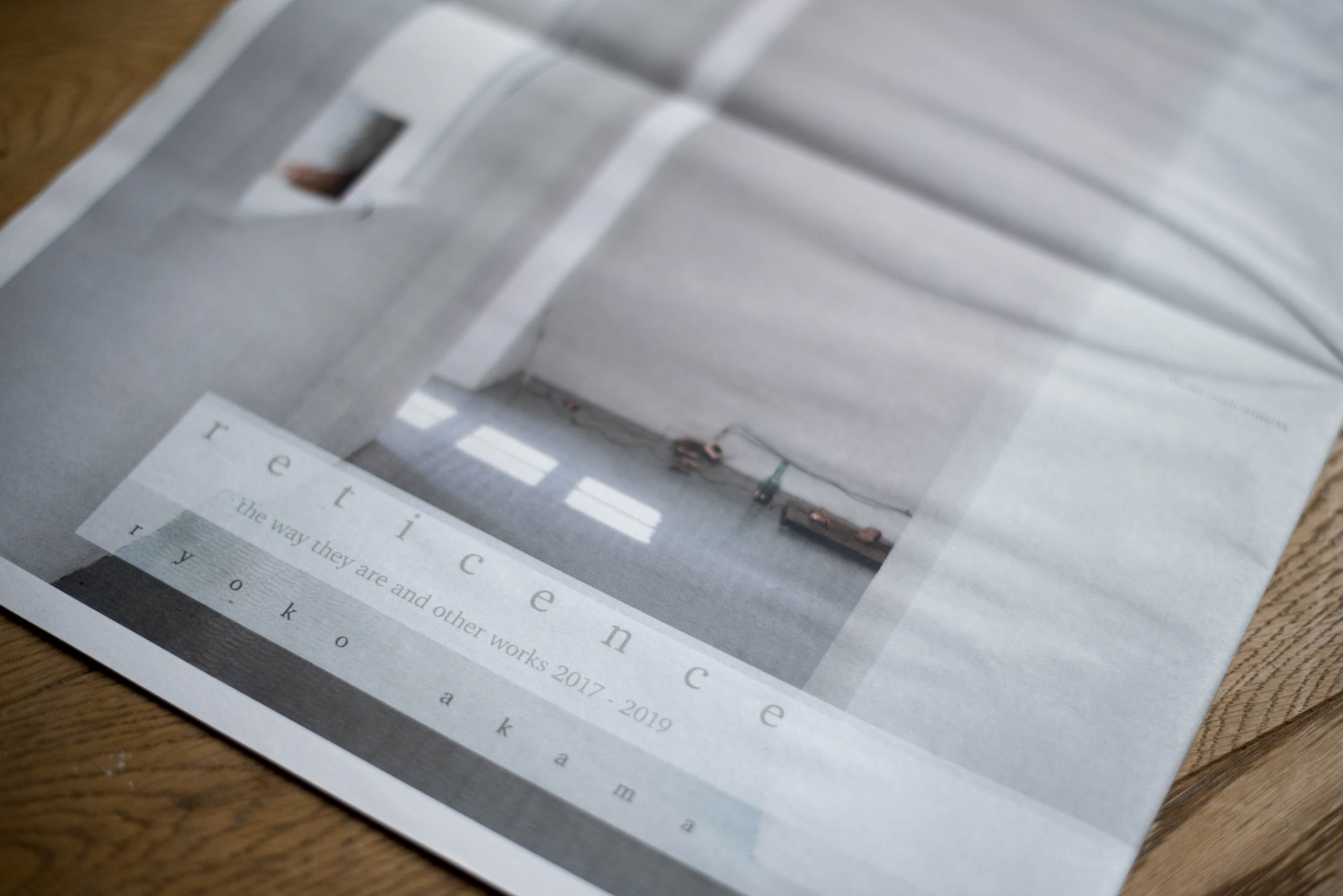 mumei SEVEN : Reticence – the way they are and other works 2017 – 2019 by Ryoko Akama 